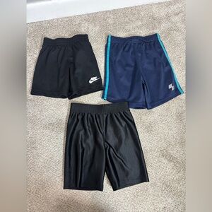 Lot of 4T athletic shorts basketball shorts Nike black blue toddler boy